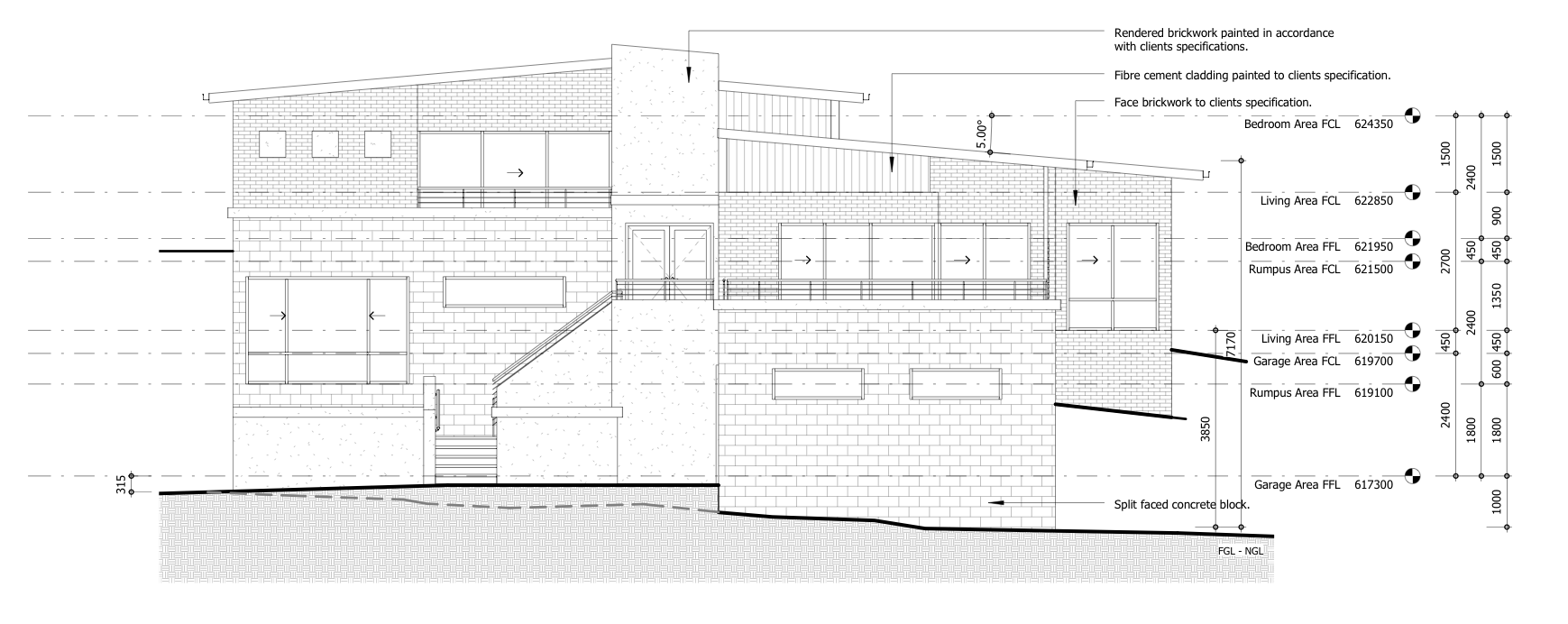 Slavin Place — elevation drawing