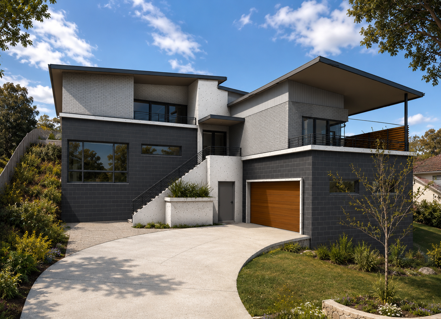 Slavin Place — hillside new home
